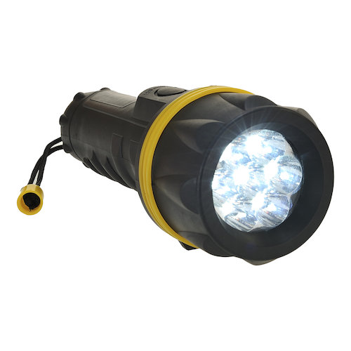 PA60 7 LED Rubber Torch (5036108256402)